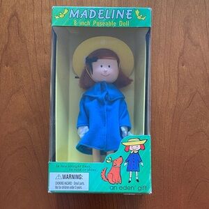 Madeline Doll by Madeline in Blue Coat with Yellow Hat